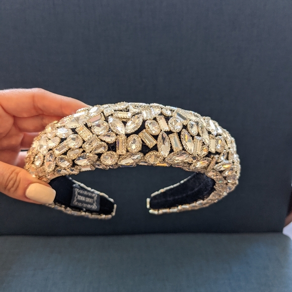 NWOT - Handmade Crystal Embellished Headband - Picture 2 of 5